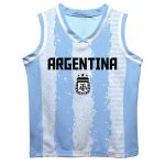 Shop lionel messi argentina national team vive la fete youth painted stripes basketball jersey – light blue – Argentina National Team Jerseys & T-Shirts for True Fans