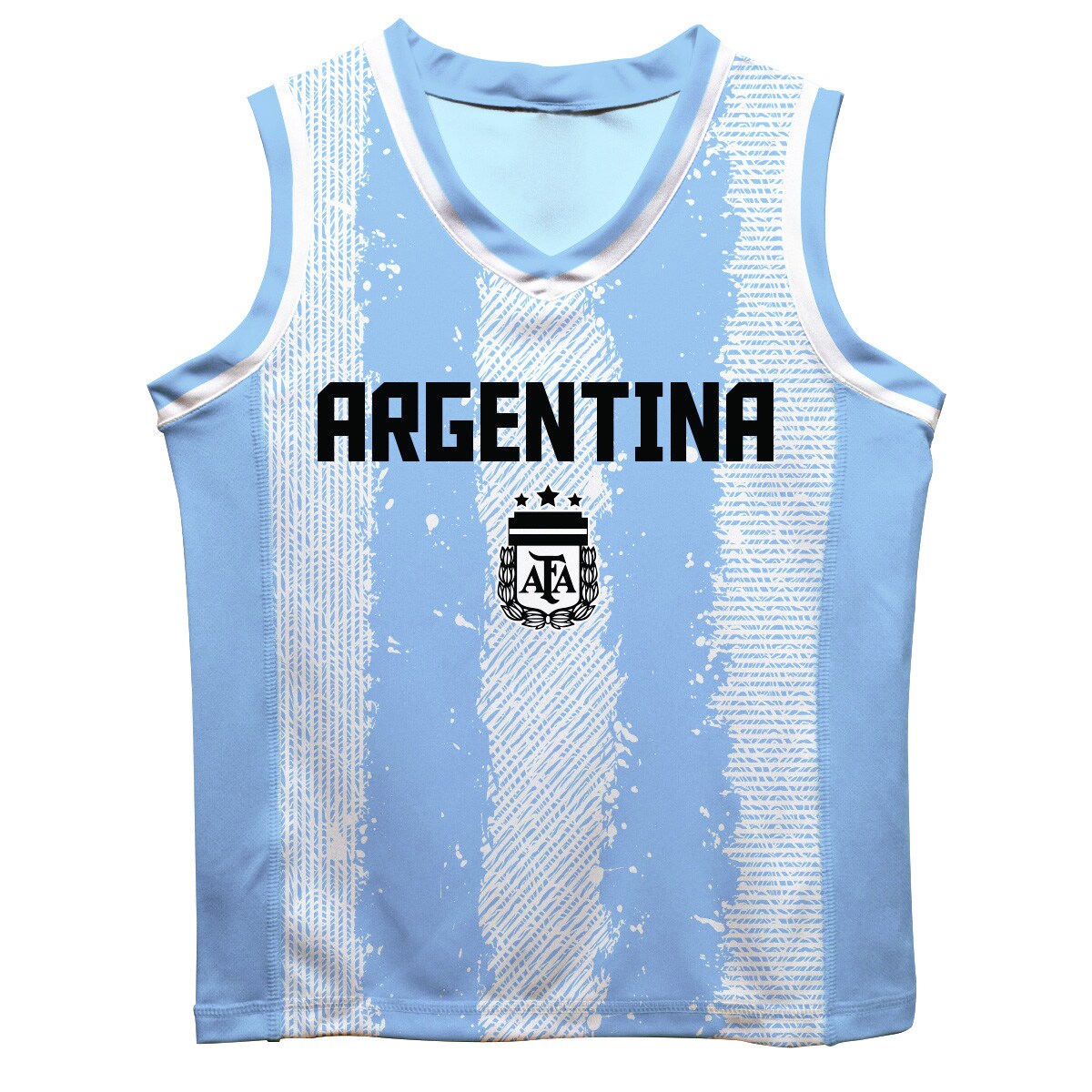 Shop lionel messi argentina national team vive la fete youth painted stripes basketball jersey – light blue – Argentina National Team Jerseys & T-Shirts for True Fans