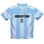 Shop lionel messi argentina national team vive la fete youth painted stripes football jersey – light blue – Argentina National Team Jerseys & T-Shirts for True Fans