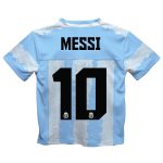 Shop lionel messi argentina national team vive la fete youth painted stripes football jersey – light blue – Argentina National Team Jerseys & T-Shirts for True Fans