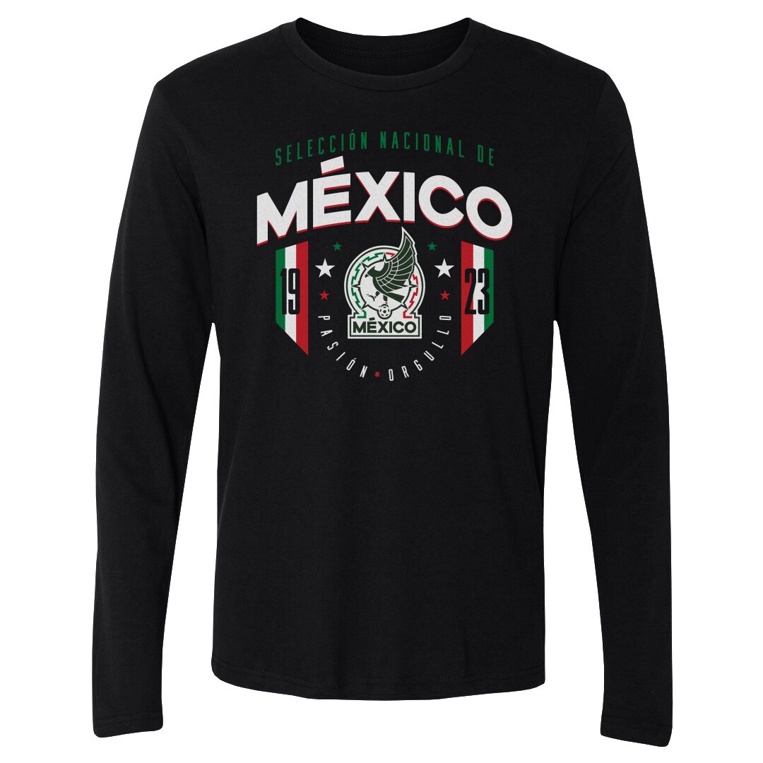 Shop mexico national team 500 level 1923 long sleeve t-shirt – black – Argentina National Team Jerseys & T-Shirts for True Fans