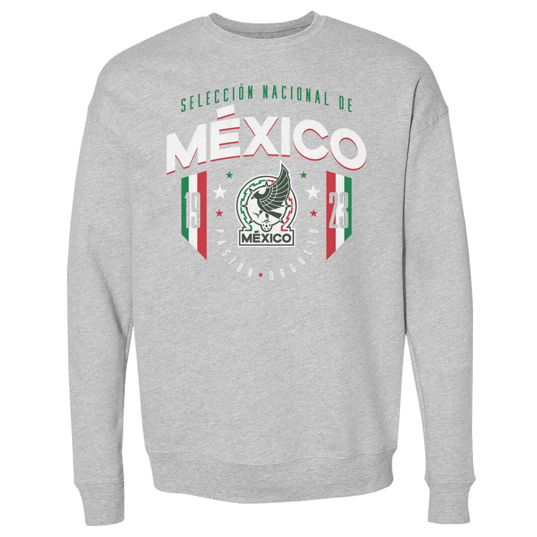 Shop mexico national team 500 level 1923 pullover sweatshirt – heather gray – Argentina National Team Jerseys & T-Shirts for True Fans