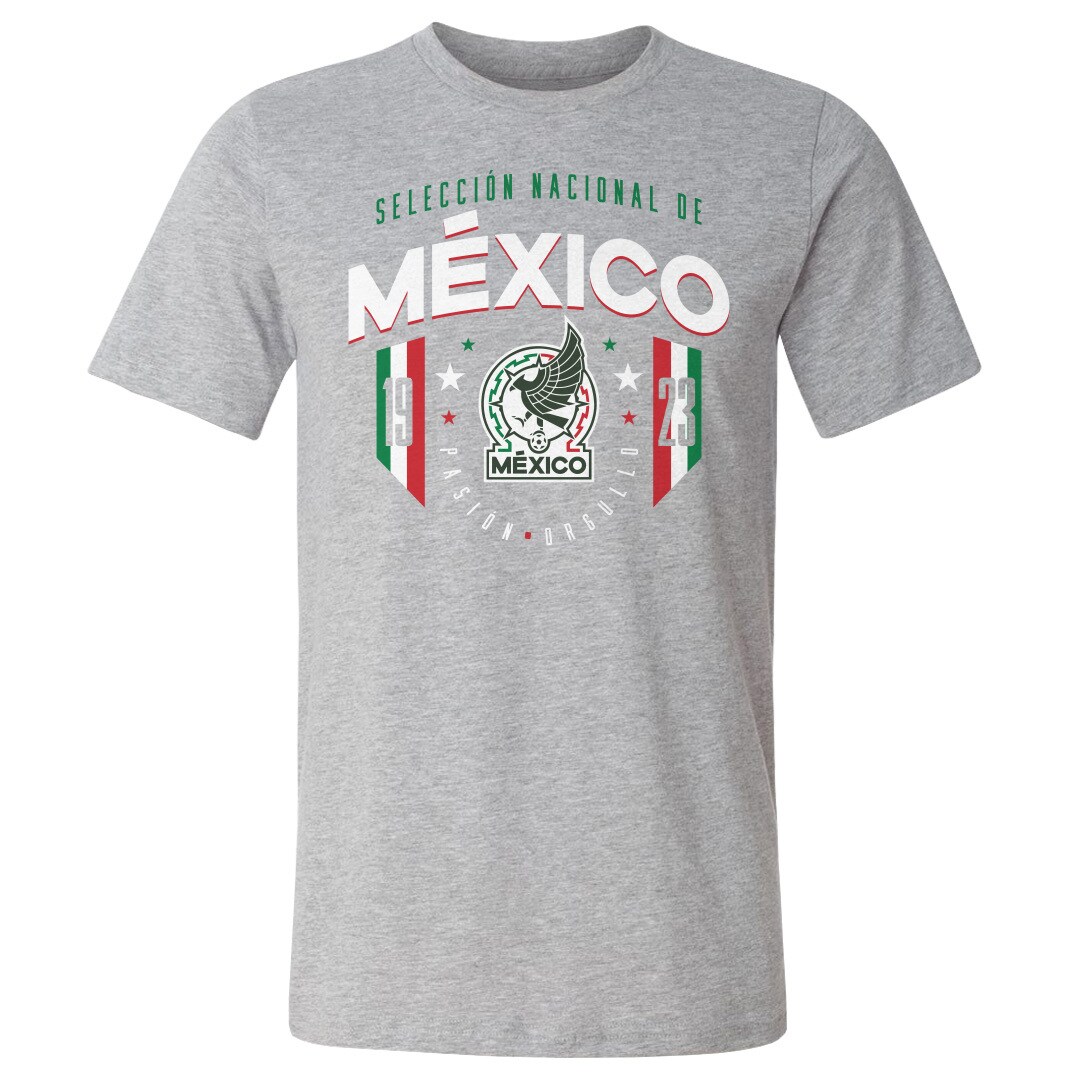 Shop mexico national team 500 level 1923 t-shirt – heather gray – Argentina National Team Jerseys & T-Shirts for True Fans