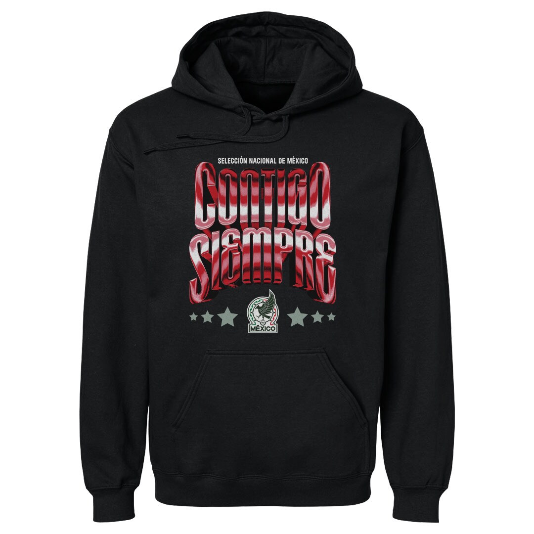 Shop mexico national team 500 level contigo siempre vintage pullover hoodie – black – Argentina National Team Jerseys & T-Shirts for True Fans