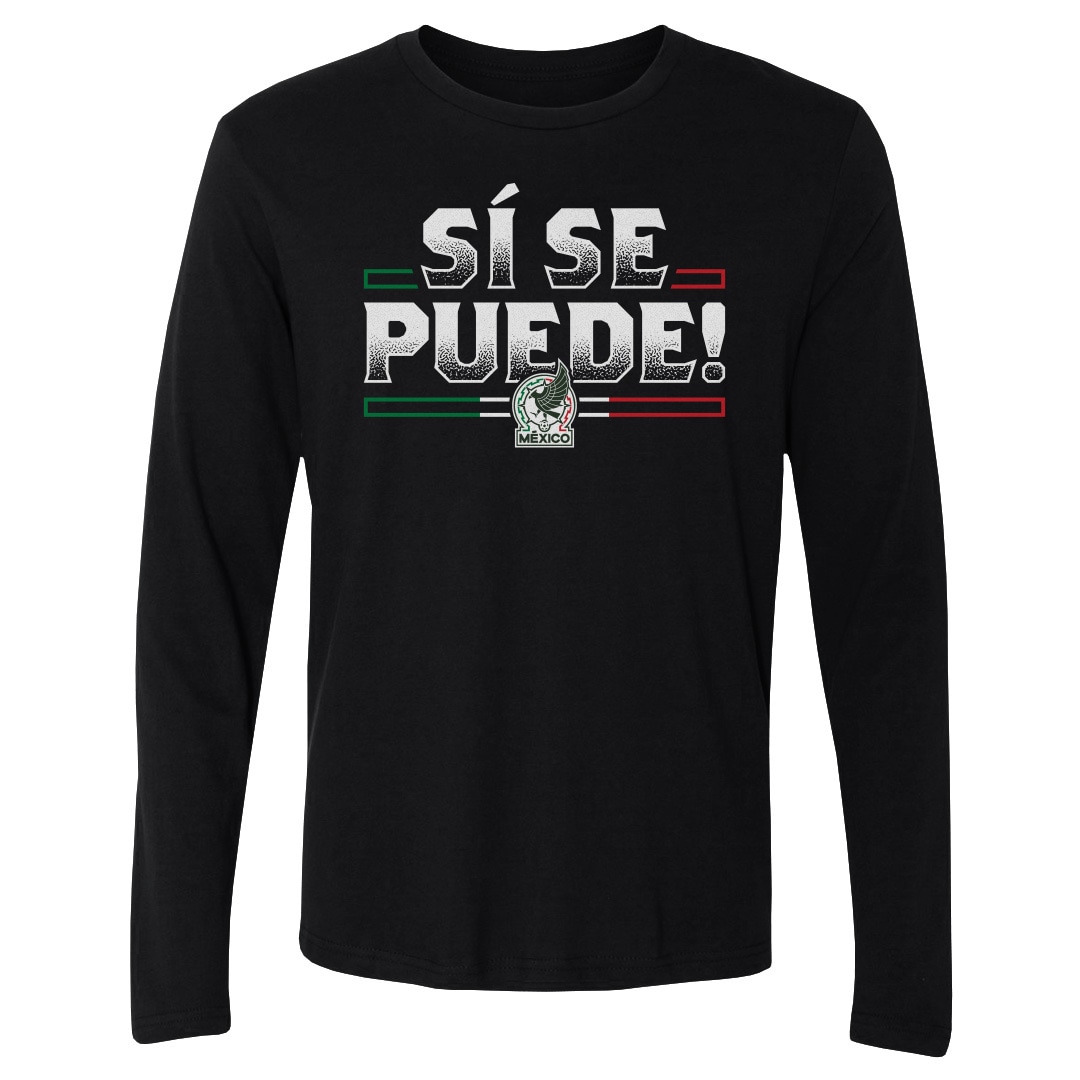 Shop mexico national team 500 level si se puede long sleeve t-shirt – black – Argentina National Team Jerseys & T-Shirts for True Fans