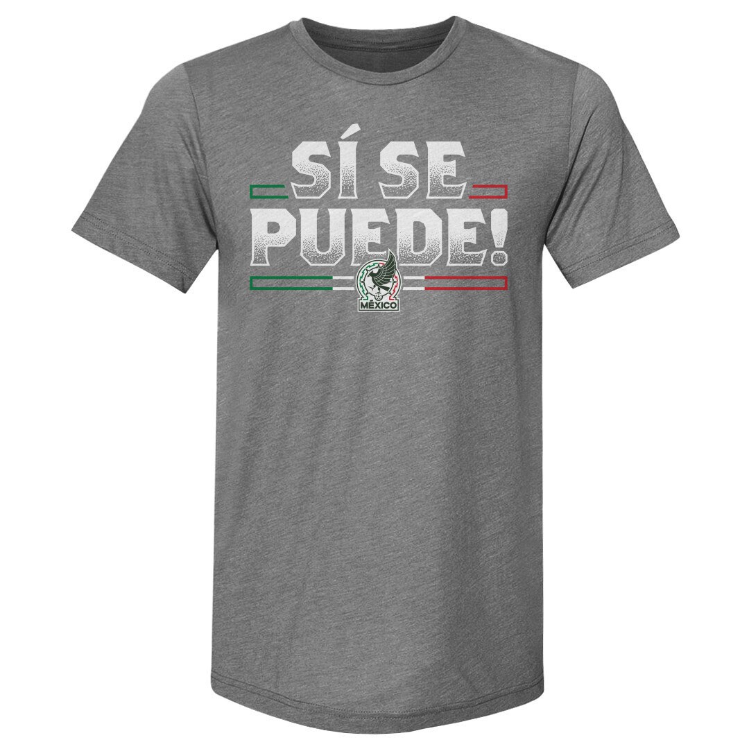 Shop mexico national team 500 level si se puede premium tri-blend t-shirt – gray – Argentina National Team Jerseys & T-Shirts for True Fans