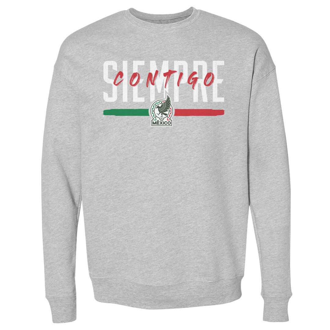 Shop mexico national team 500 level siempre contigo crewneck sweatshirt – heather gray – Argentina National Team Jerseys & T-Shirts for True Fans