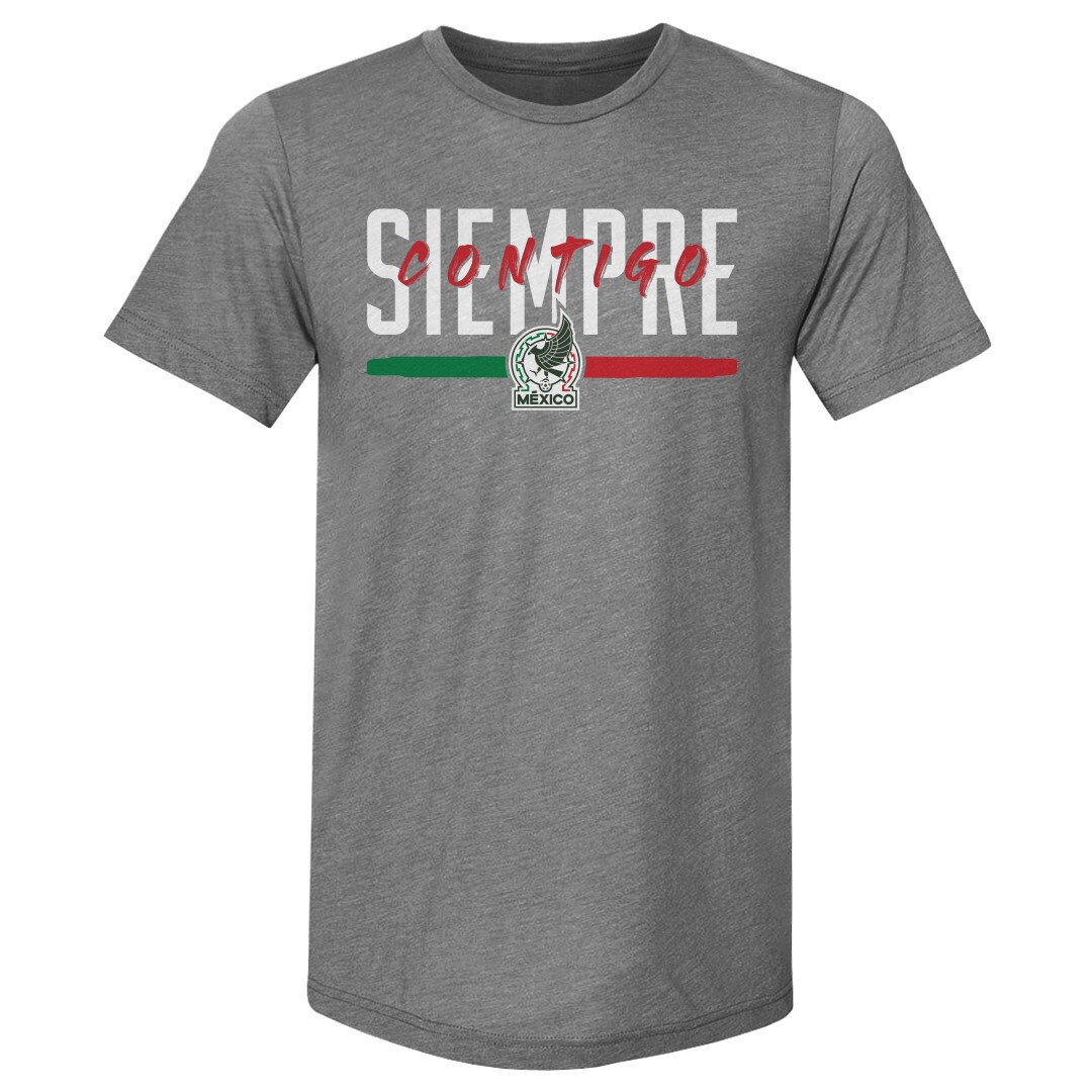 Shop mexico national team 500 level siempre contigo premium tri-blend t-shirt – gray – Argentina National Team Jerseys & T-Shirts for True Fans
