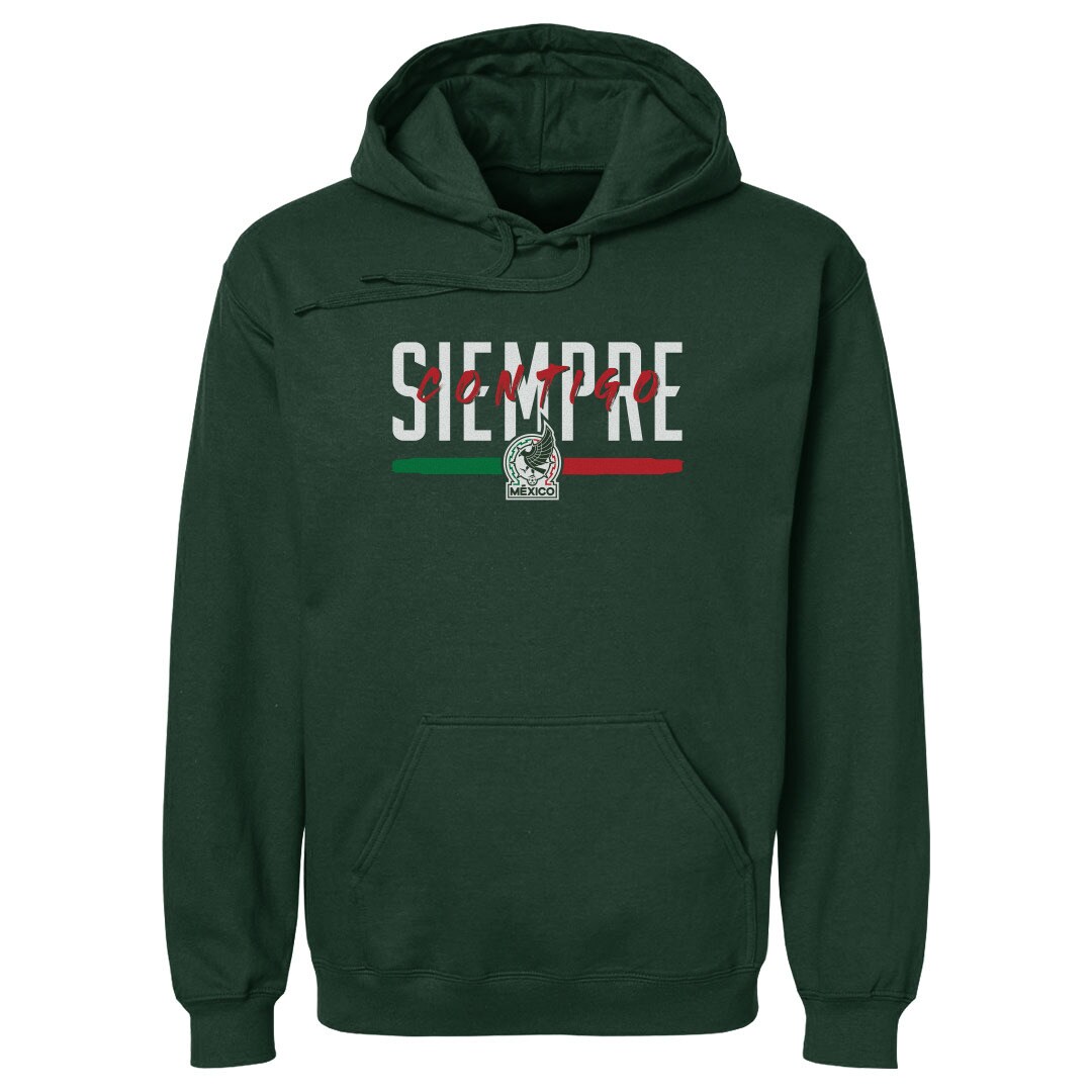 Shop mexico national team 500 level siempre contigo pullover hoodie – dark green – Argentina National Team Jerseys & T-Shirts for True Fans
