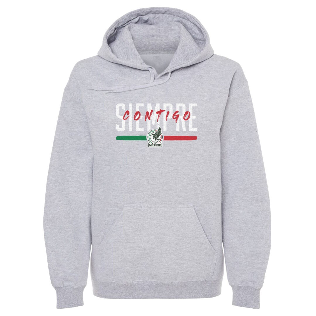 Shop mexico national team 500 level siempre contigo pullover hoodie – gray – Argentina National Team Jerseys & T-Shirts for True Fans