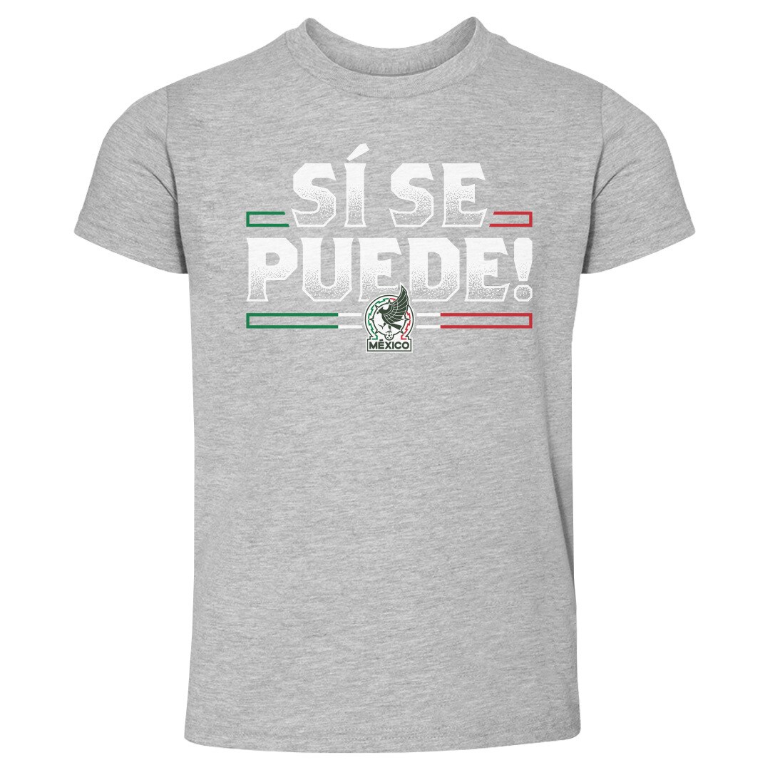 Shop mexico national team 500 level toddler si se puede t-shirt – heather gray – Argentina National Team Jerseys & T-Shirts for True Fans