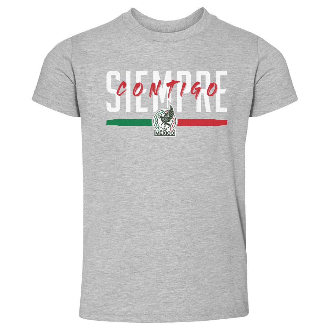 Shop mexico national team 500 level toddler siempre contigo t-shirt – heather gray – Argentina National Team Jerseys & T-Shirts for True Fans