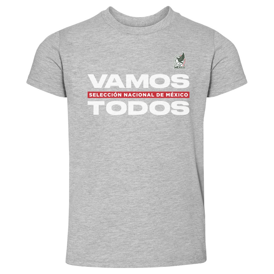 Shop mexico national team 500 level toddler vamos todos t-shirt – heather gray – Argentina National Team Jerseys & T-Shirts for True Fans
