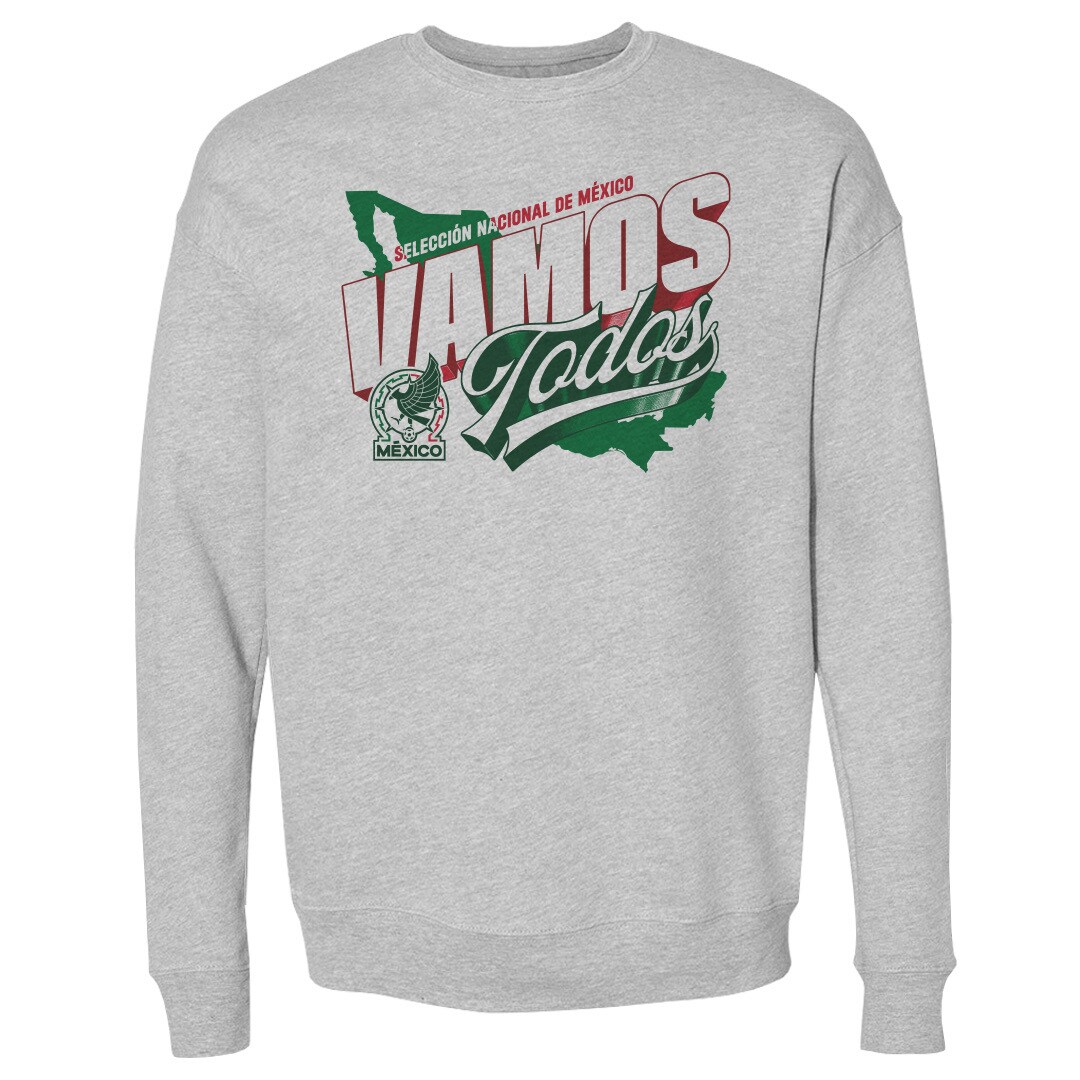 Shop mexico national team 500 level vamos todos country crewneck sweatshirt – heather gray – Argentina National Team Jerseys & T-Shirts for True Fans