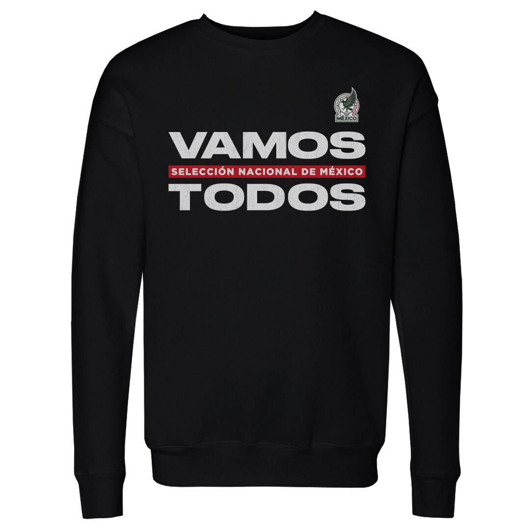 Shop mexico national team 500 level vamos todos crewneck sweatshirt – black – Argentina National Team Jerseys & T-Shirts for True Fans