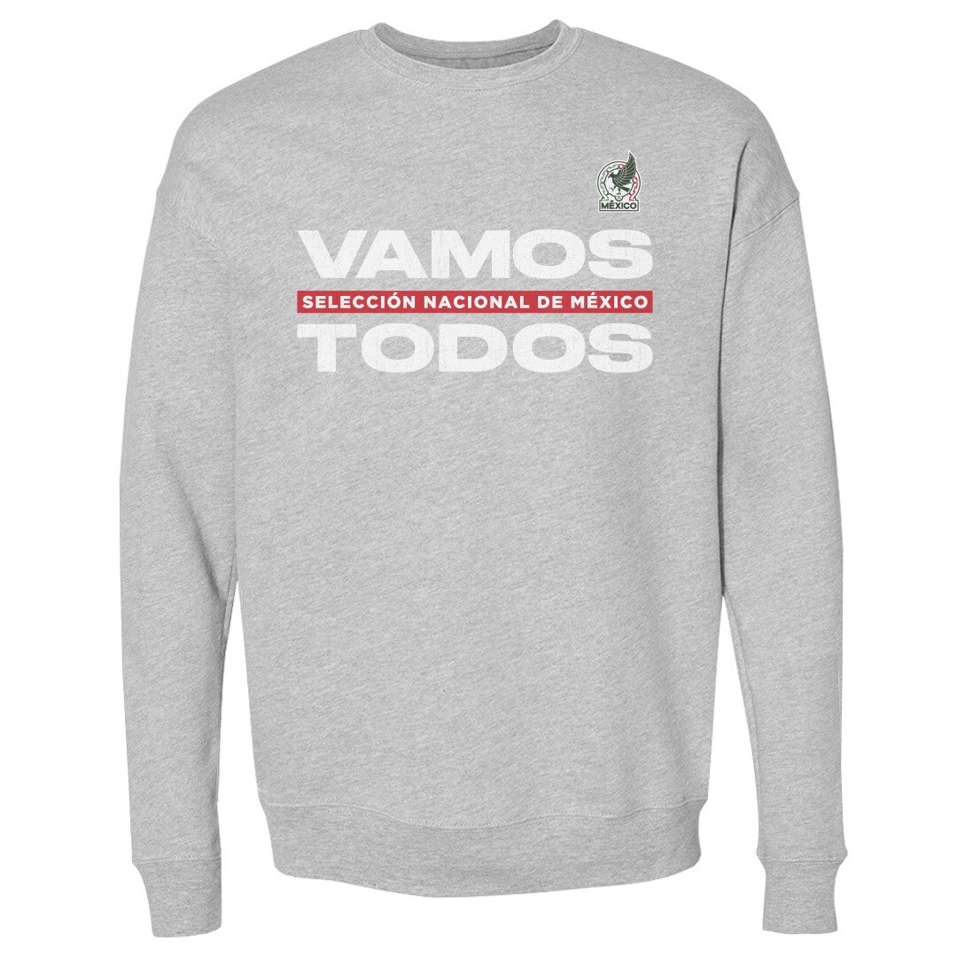 Shop mexico national team 500 level vamos todos crewneck sweatshirt – heather gray – Argentina National Team Jerseys & T-Shirts for True Fans