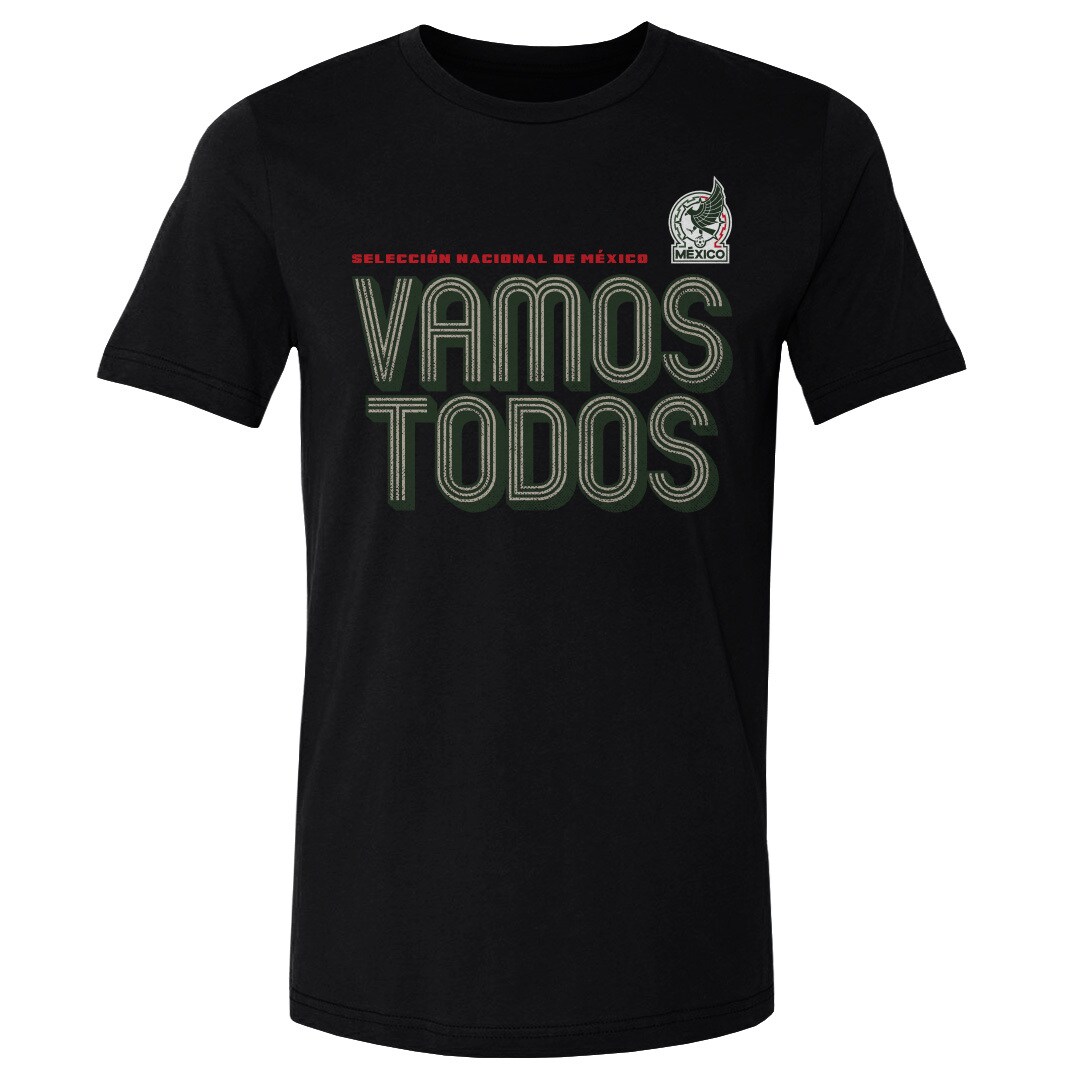 Shop mexico national team 500 level vamos todos inline bold cotton t-shirt – black – Argentina National Team Jerseys & T-Shirts for True Fans