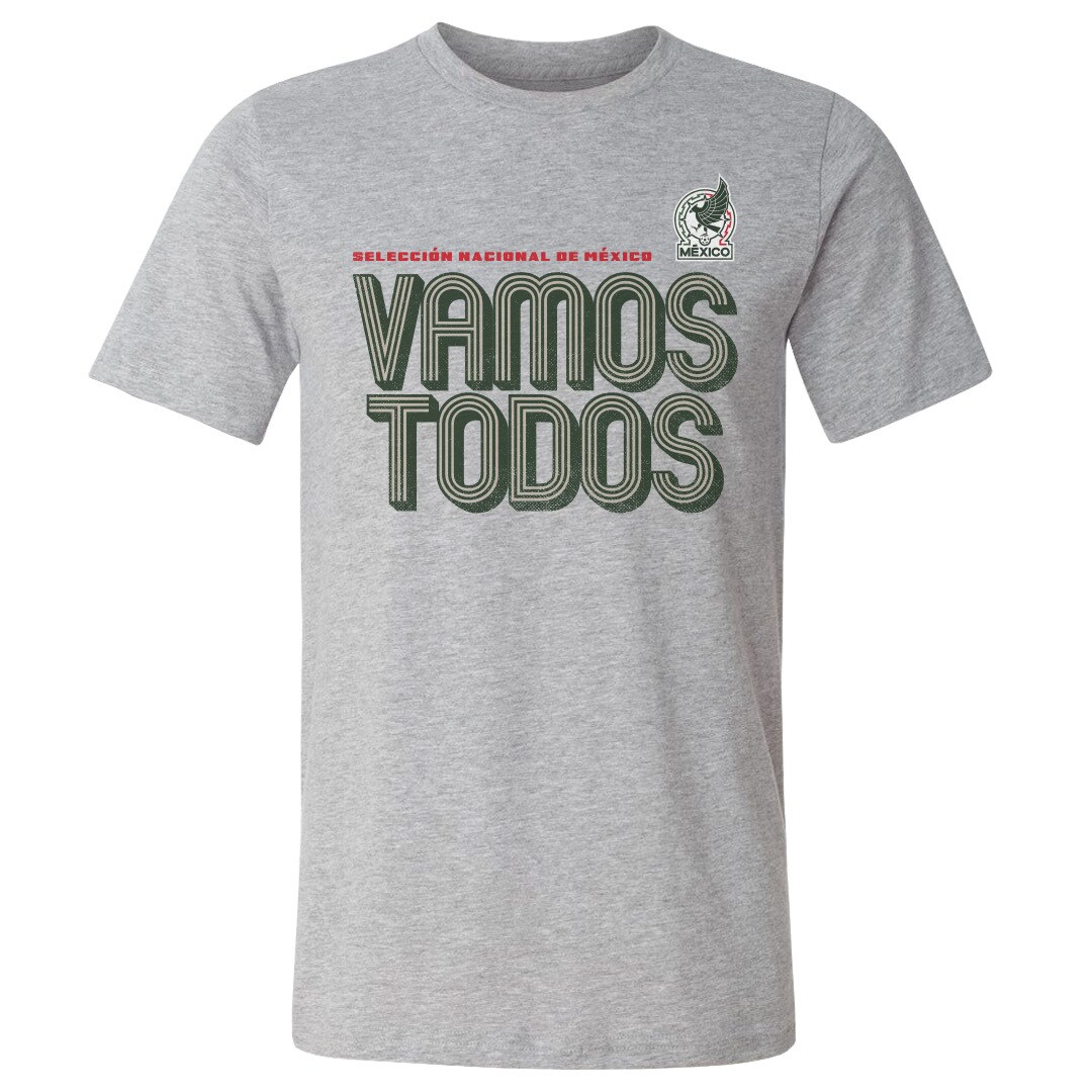 Shop mexico national team 500 level vamos todos inline bold cotton t-shirt – heather gray – Argentina National Team Jerseys & T-Shirts for True Fans