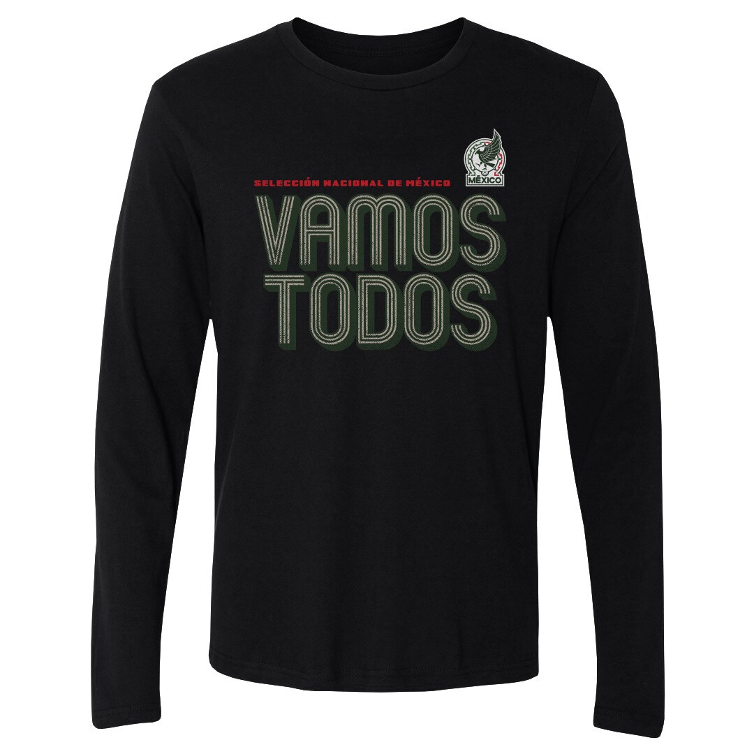 Shop mexico national team 500 level vamos todos inline bold long sleeve t-shirt – black – Argentina National Team Jerseys & T-Shirts for True Fans