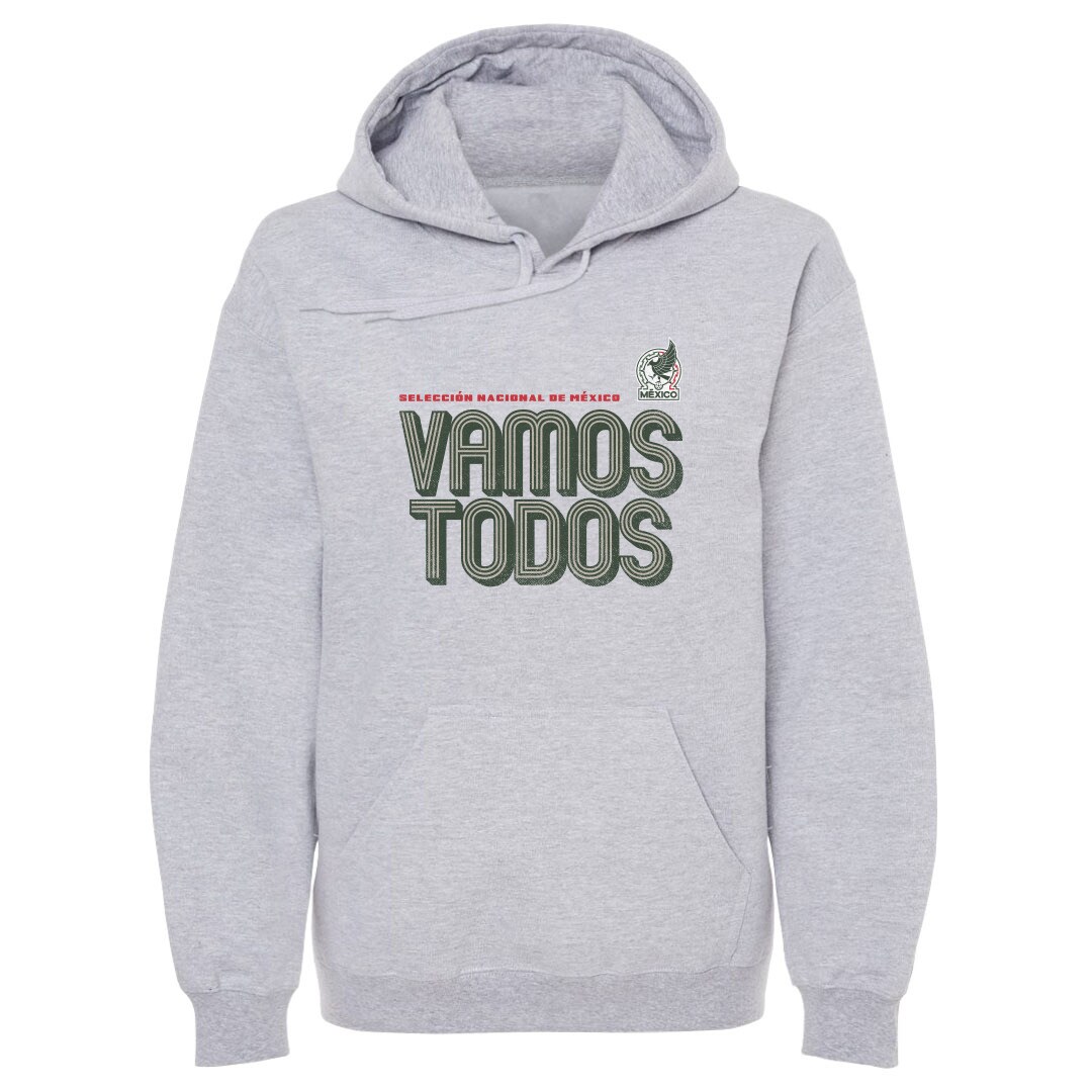 Shop mexico national team 500 level vamos todos inline bold pullover hoodie – gray – Argentina National Team Jerseys & T-Shirts for True Fans