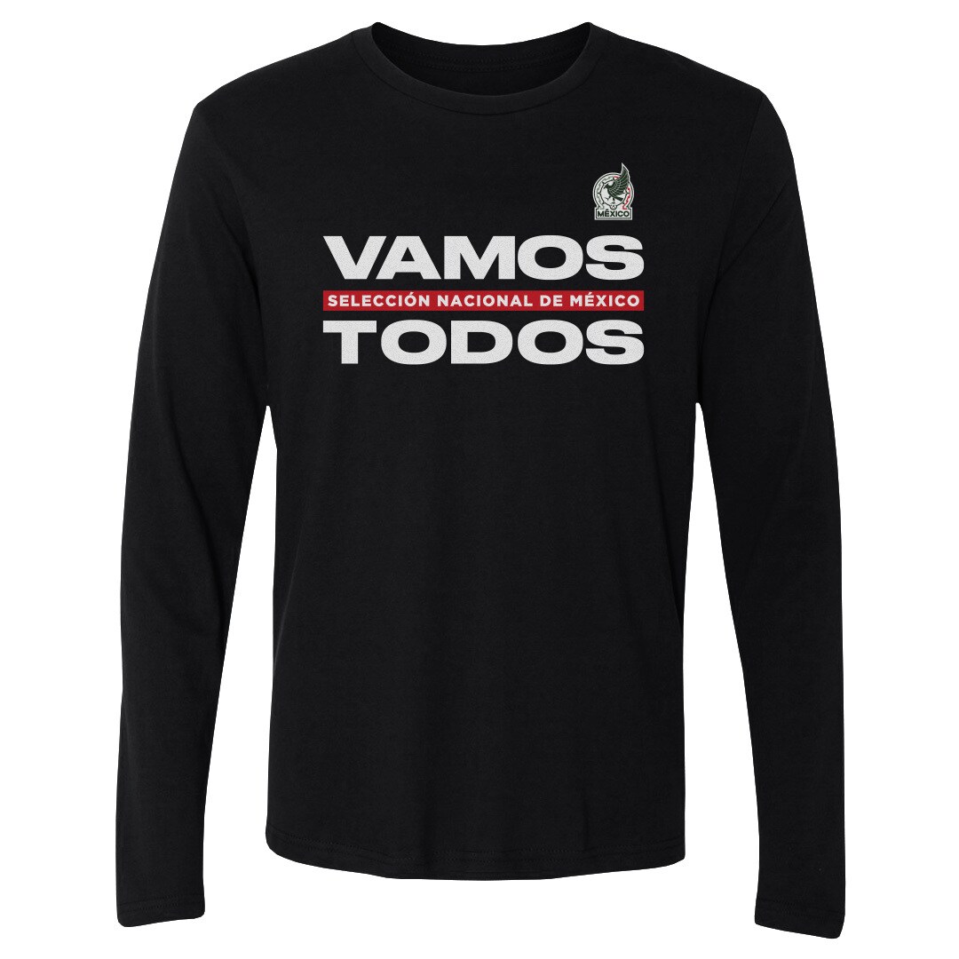 Shop mexico national team 500 level vamos todos long sleeve t-shirt – black – Argentina National Team Jerseys & T-Shirts for True Fans