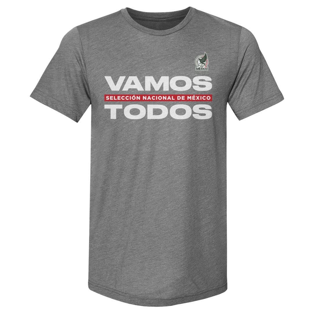 Shop mexico national team 500 level vamos todos premium tri-blend t-shirt – gray – Argentina National Team Jerseys & T-Shirts for True Fans