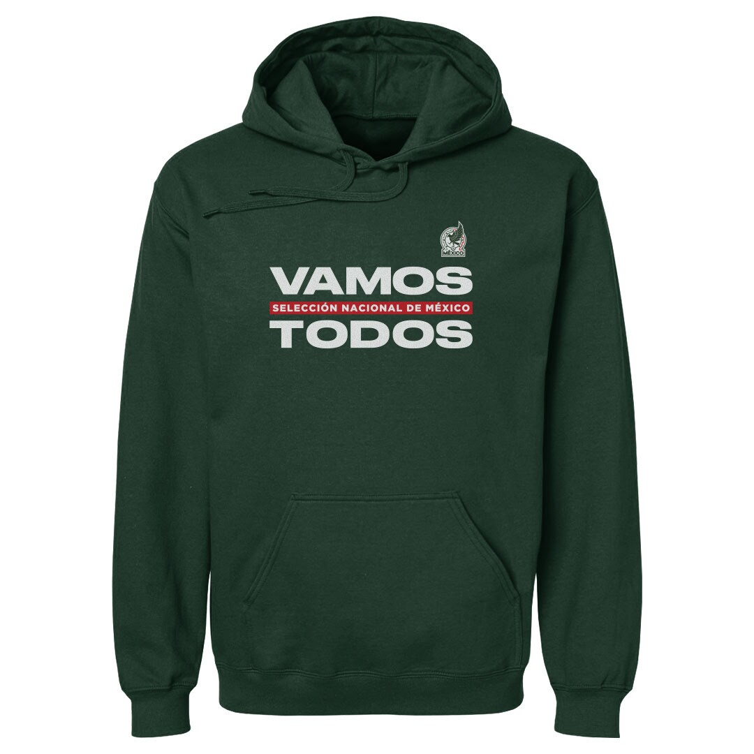 Shop mexico national team 500 level vamos todos pullover hoodie – dark green – Argentina National Team Jerseys & T-Shirts for True Fans