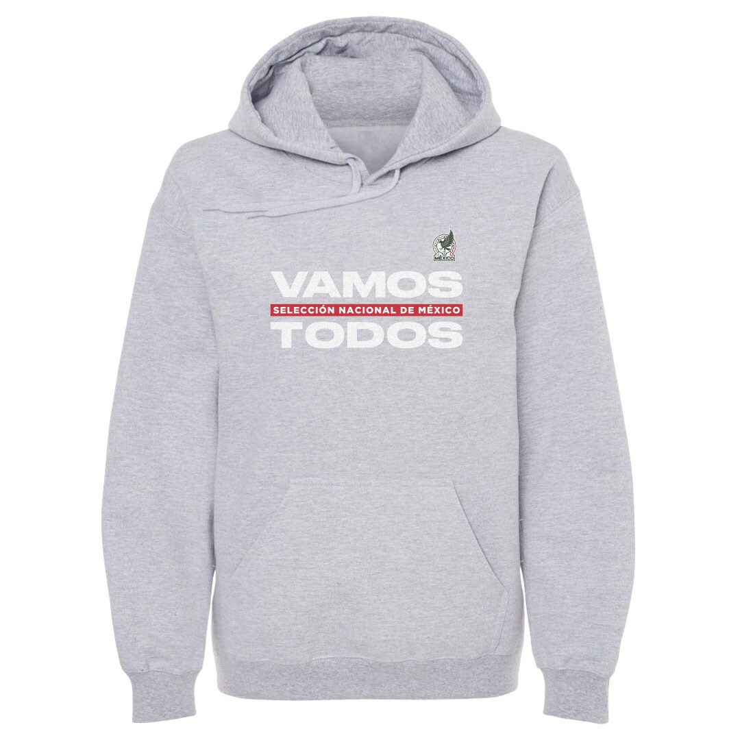 Shop mexico national team 500 level vamos todos pullover hoodie – gray – Argentina National Team Jerseys & T-Shirts for True Fans