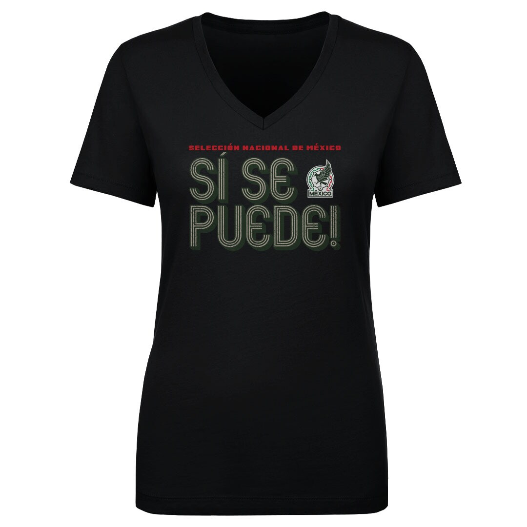 Shop mexico national team 500 level women8217s si se puede inline bold v-neck t-shirt – black – Argentina National Team Jerseys & T-Shirts for True Fans