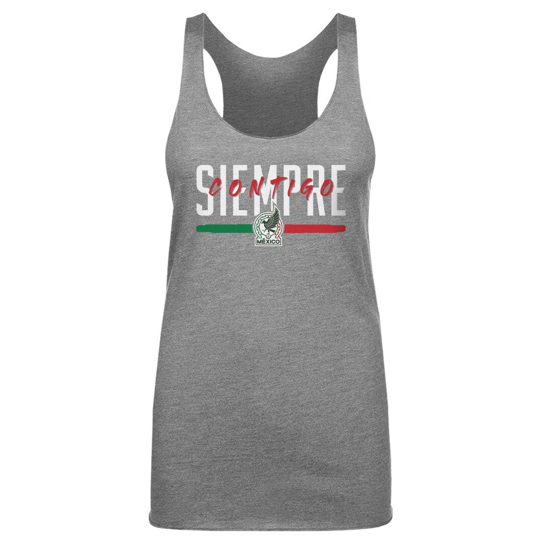 Shop mexico national team 500 level women8217s siempre contigo tri-blend tank top – gray – Argentina National Team Jerseys & T-Shirts for True Fans