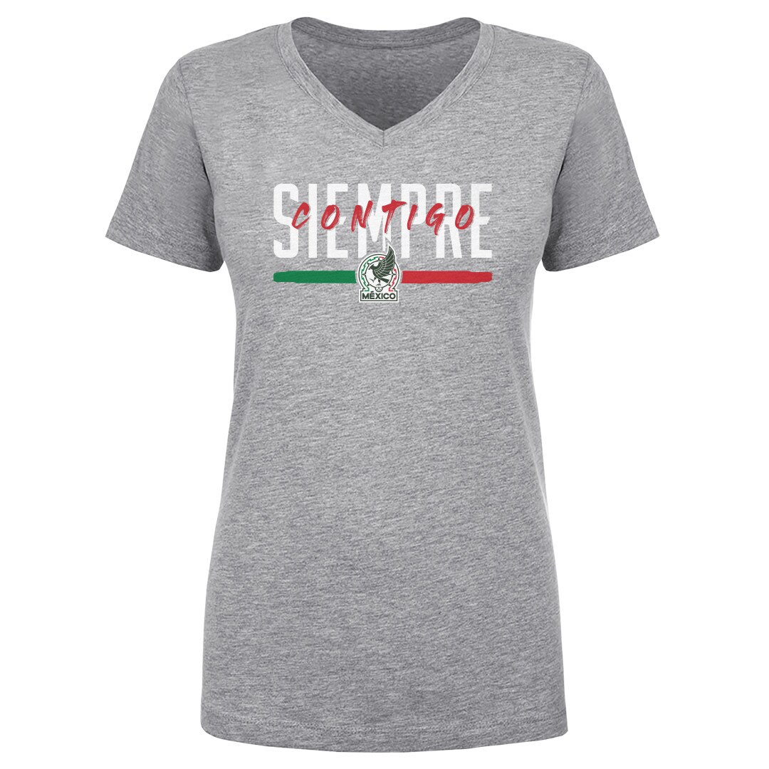 Shop mexico national team 500 level women8217s siempre contigo v-neck t-shirt – heather gray – Argentina National Team Jerseys & T-Shirts for True Fans