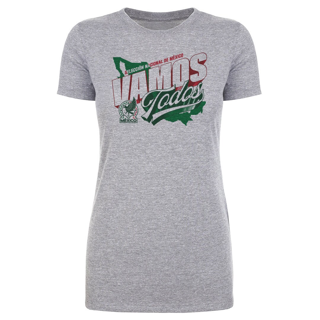 Shop mexico national team 500 level women8217s vamos todos country t-shirt – heather gray – Argentina National Team Jerseys & T-Shirts for True Fans