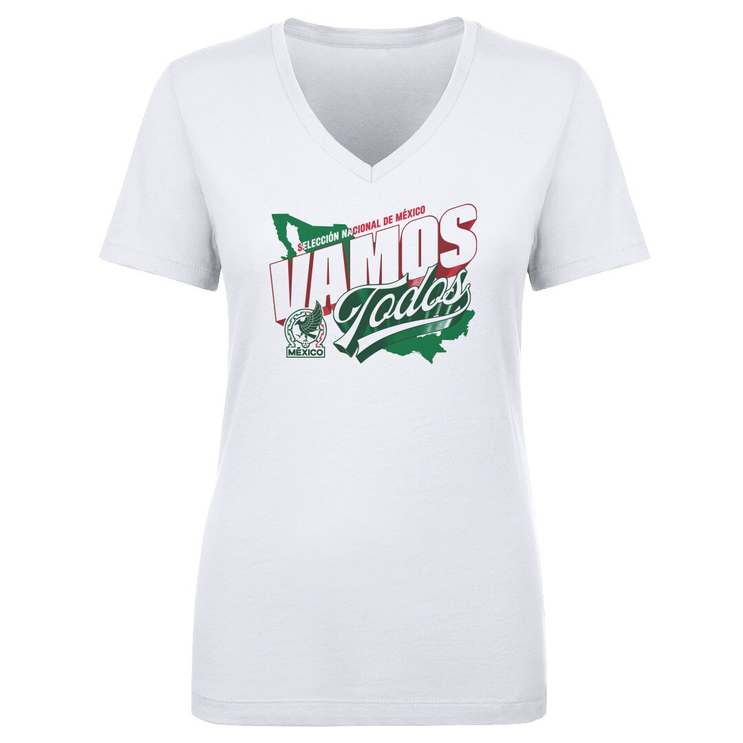 Shop mexico national team 500 level women8217s vamos todos country v-neck t-shirt – white – Argentina National Team Jerseys & T-Shirts for True Fans