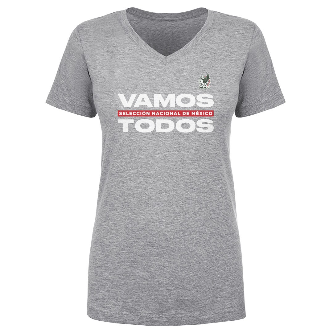 Shop mexico national team 500 level women8217s vamos todos v-neck t-shirt – heather gray – Argentina National Team Jerseys & T-Shirts for True Fans
