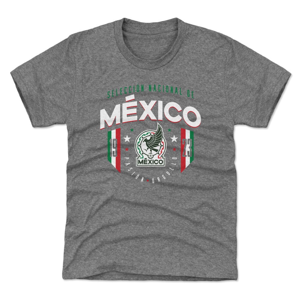 Shop mexico national team 500 level youth 1923 t-shirt – gray – Argentina National Team Jerseys & T-Shirts for True Fans
