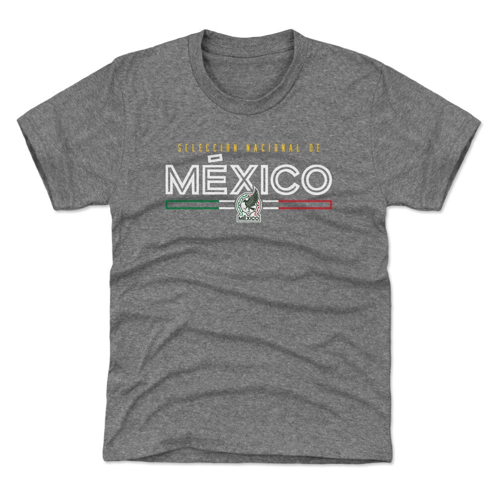 Shop mexico national team 500 level youth inline tri-blend t-shirt – gray – Argentina National Team Jerseys & T-Shirts for True Fans