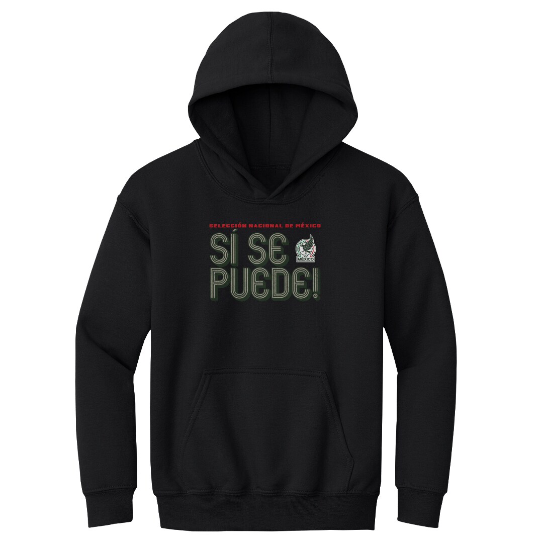 Shop mexico national team 500 level youth si se puede inline bold pullover hoodie – black – Argentina National Team Jerseys & T-Shirts for True Fans