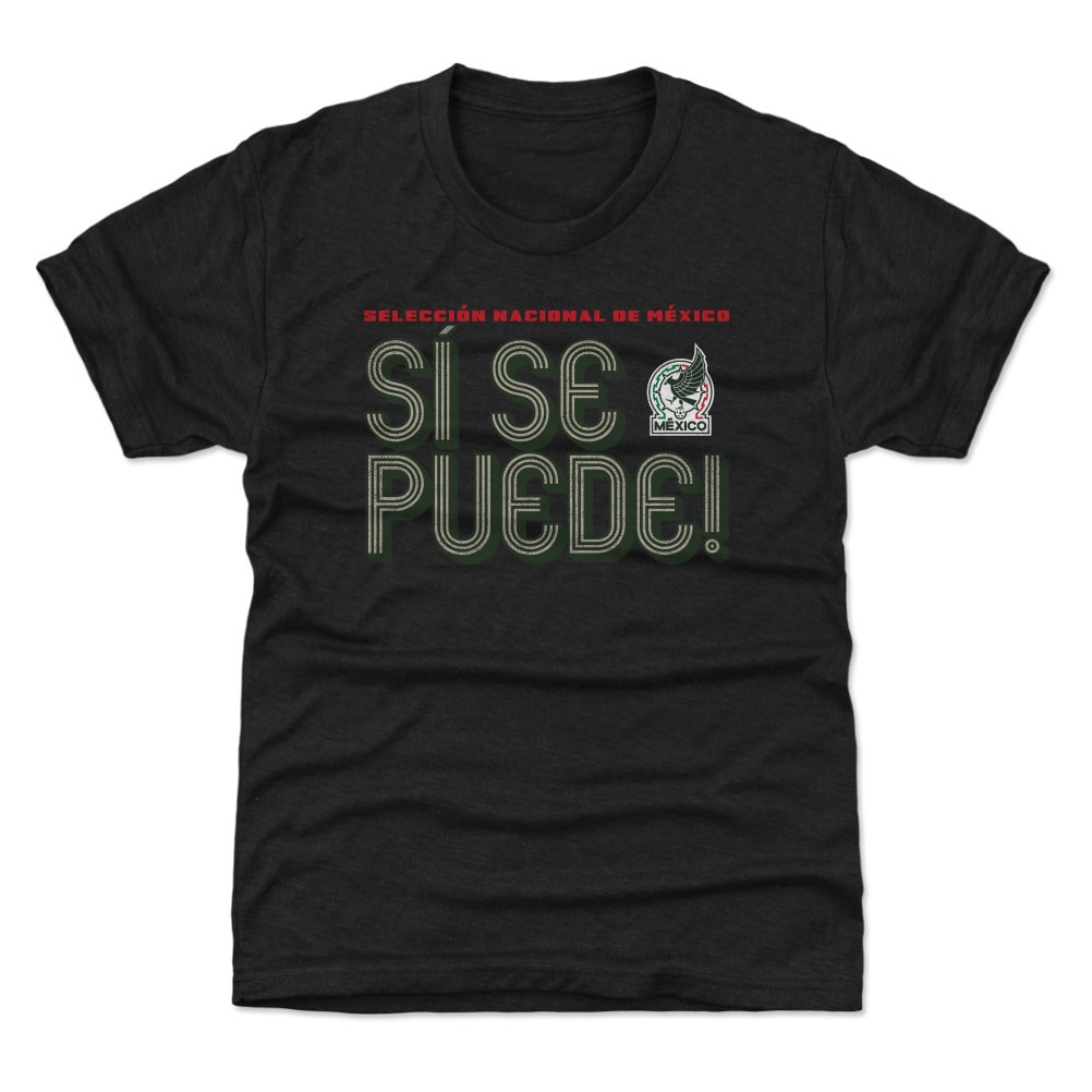 Shop mexico national team 500 level youth si se puede inline bold t-shirt – black – Argentina National Team Jerseys & T-Shirts for True Fans