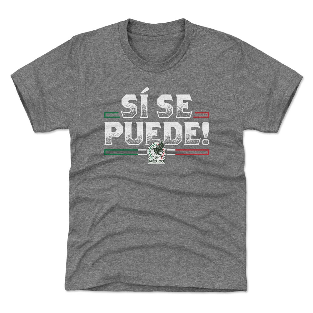 Shop mexico national team 500 level youth si se puede t-shirt – gray – Argentina National Team Jerseys & T-Shirts for True Fans