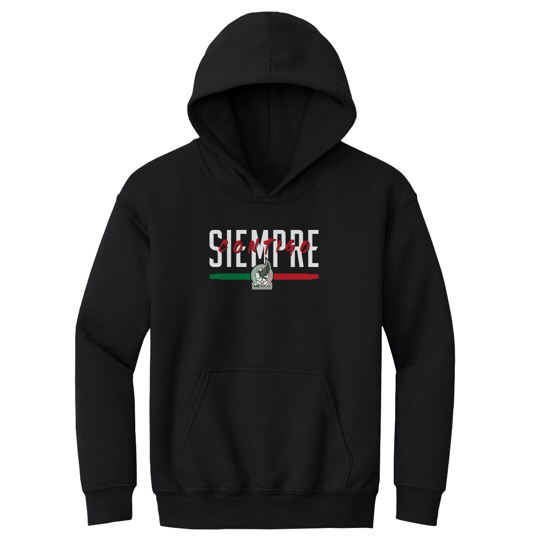Shop mexico national team 500 level youth siempre contigo pullover hoodie – black – Argentina National Team Jerseys & T-Shirts for True Fans