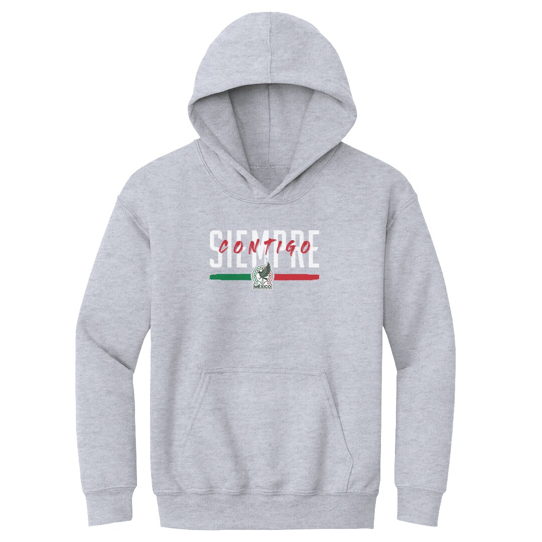 Shop mexico national team 500 level youth siempre contigo pullover hoodie – gray – Argentina National Team Jerseys & T-Shirts for True Fans