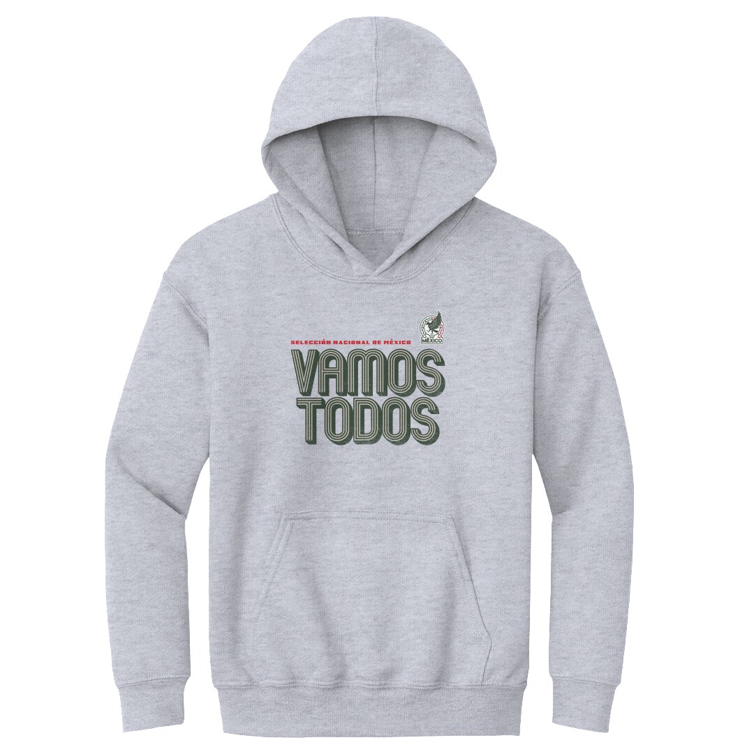 Shop mexico national team 500 level youth vamos todos inline bold pullover hoodie – gray – Argentina National Team Jerseys & T-Shirts for True Fans