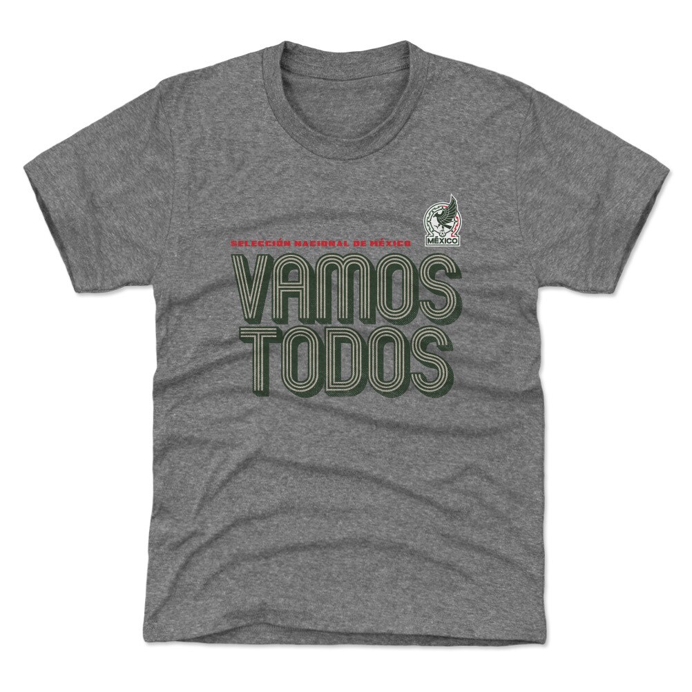 Shop mexico national team 500 level youth vamos todos inline bold t-shirt – gray – Argentina National Team Jerseys & T-Shirts for True Fans