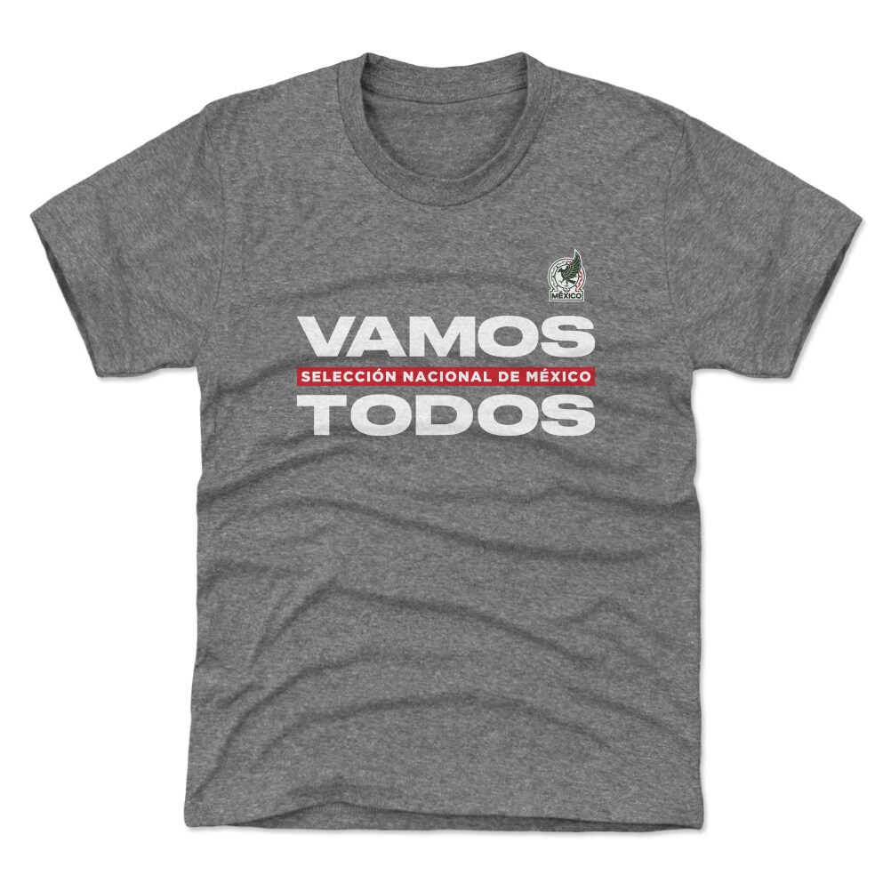 Shop mexico national team 500 level youth vamos todos t-shirt – gray – Argentina National Team Jerseys & T-Shirts for True Fans