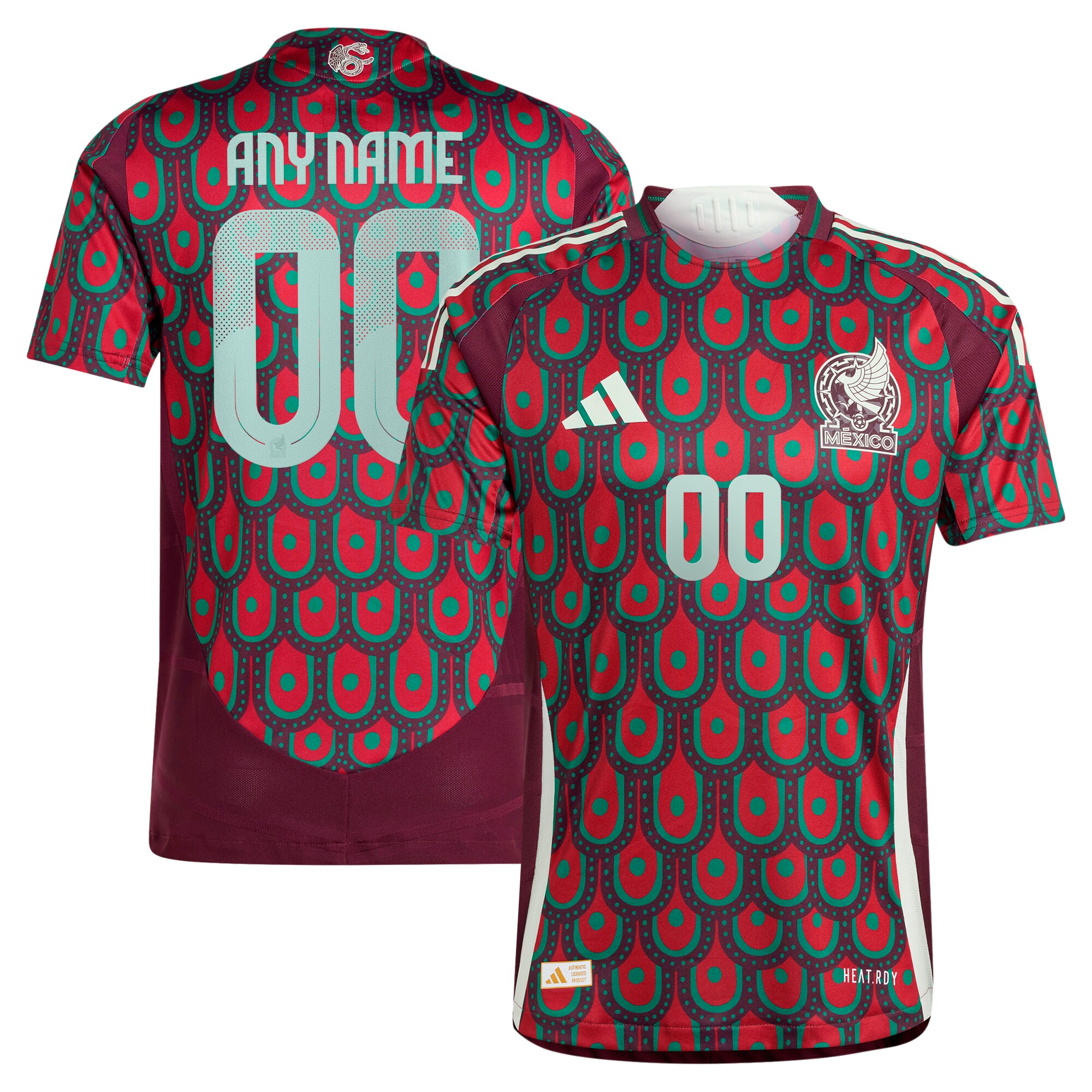 Shop mexico national team adidas 2024 home authentic custom jersey – burgundy – Argentina National Team Jerseys & T-Shirts for True Fans