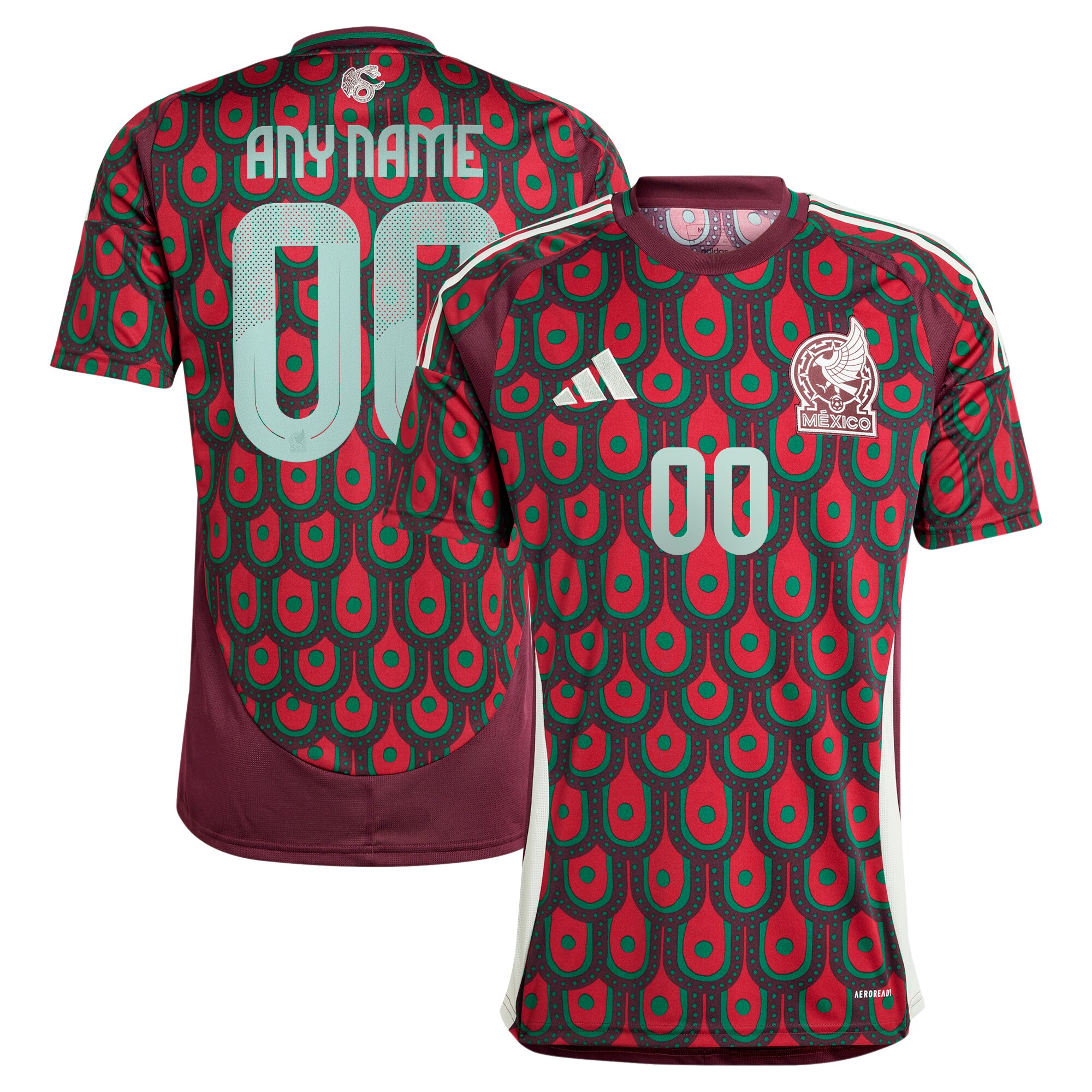 Shop mexico national team adidas 2024 home replica custom jersey – burgundy – Argentina National Team Jerseys & T-Shirts for True Fans