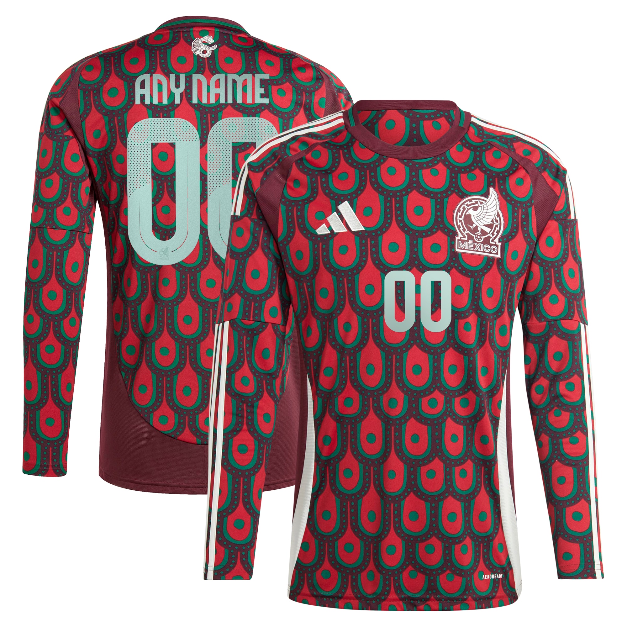 Shop mexico national team adidas 2024 home replica custom long sleeve jersey – burgundy – Argentina National Team Jerseys & T-Shirts for True Fans