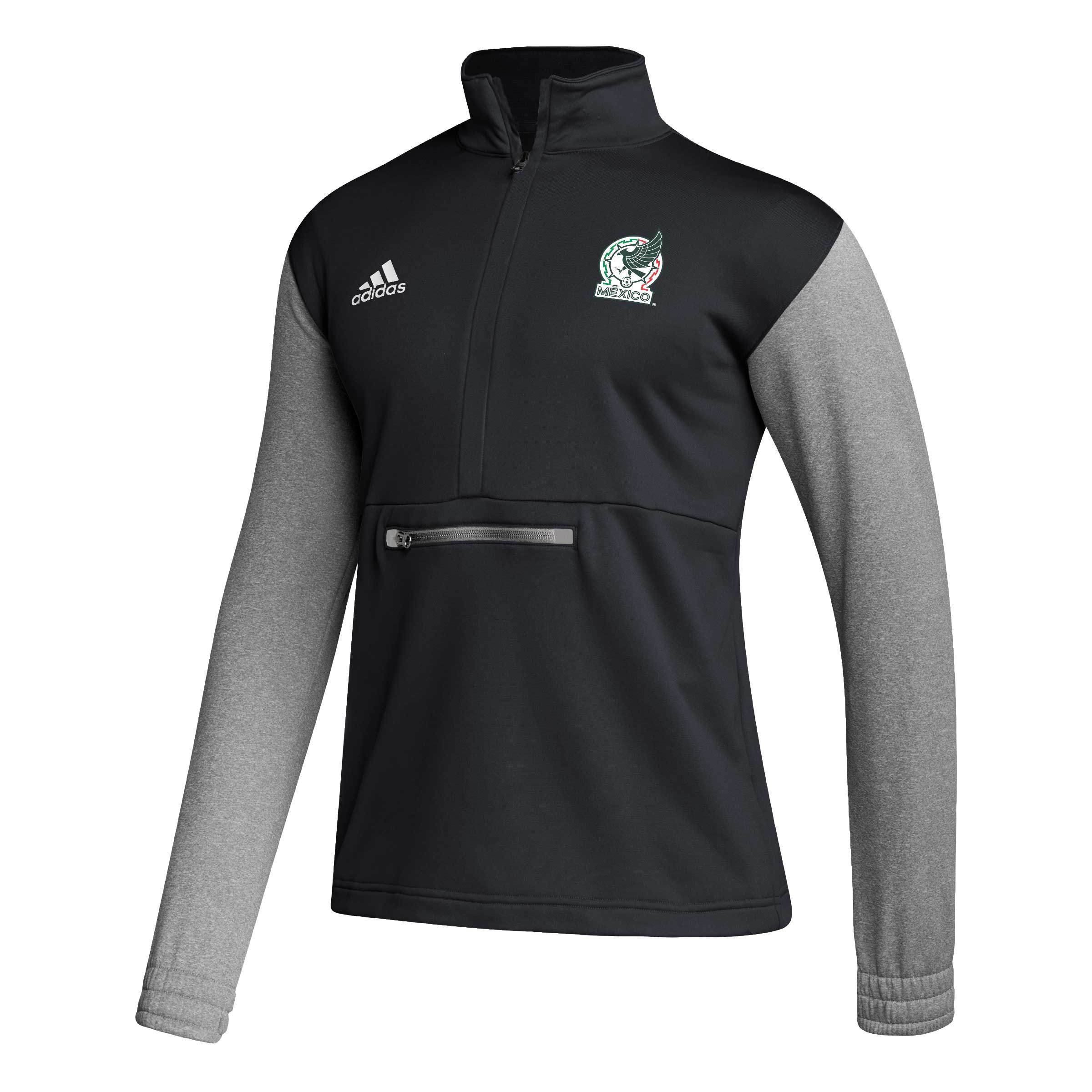 Shop mexico national team adidas crest long sleeve half-zip top – black – Argentina National Team Jerseys & T-Shirts for True Fans