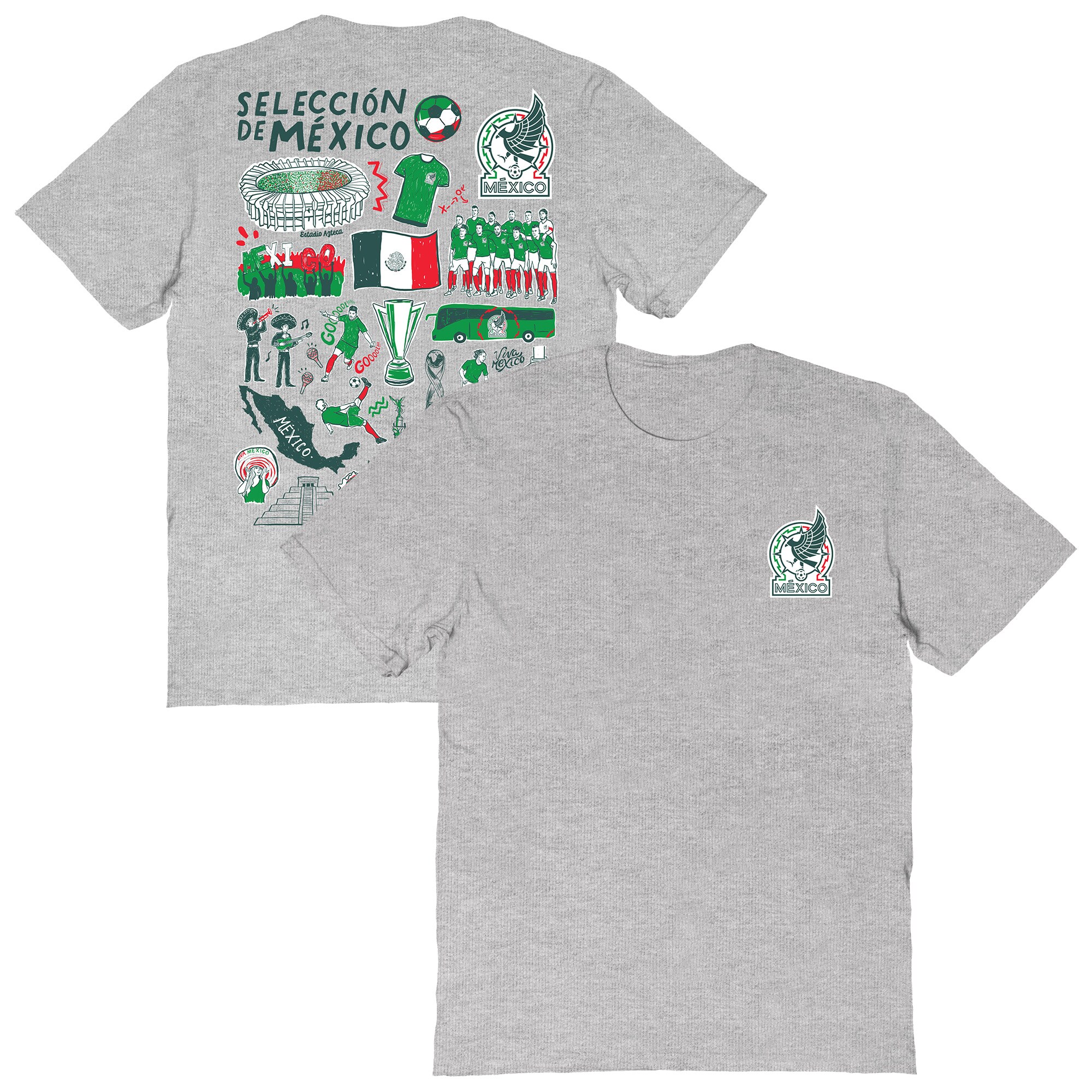 Shop mexico national team vive la fete women8217s impressions artwork t-shirt – heather gray – Argentina National Team Jerseys & T-Shirts for True Fans