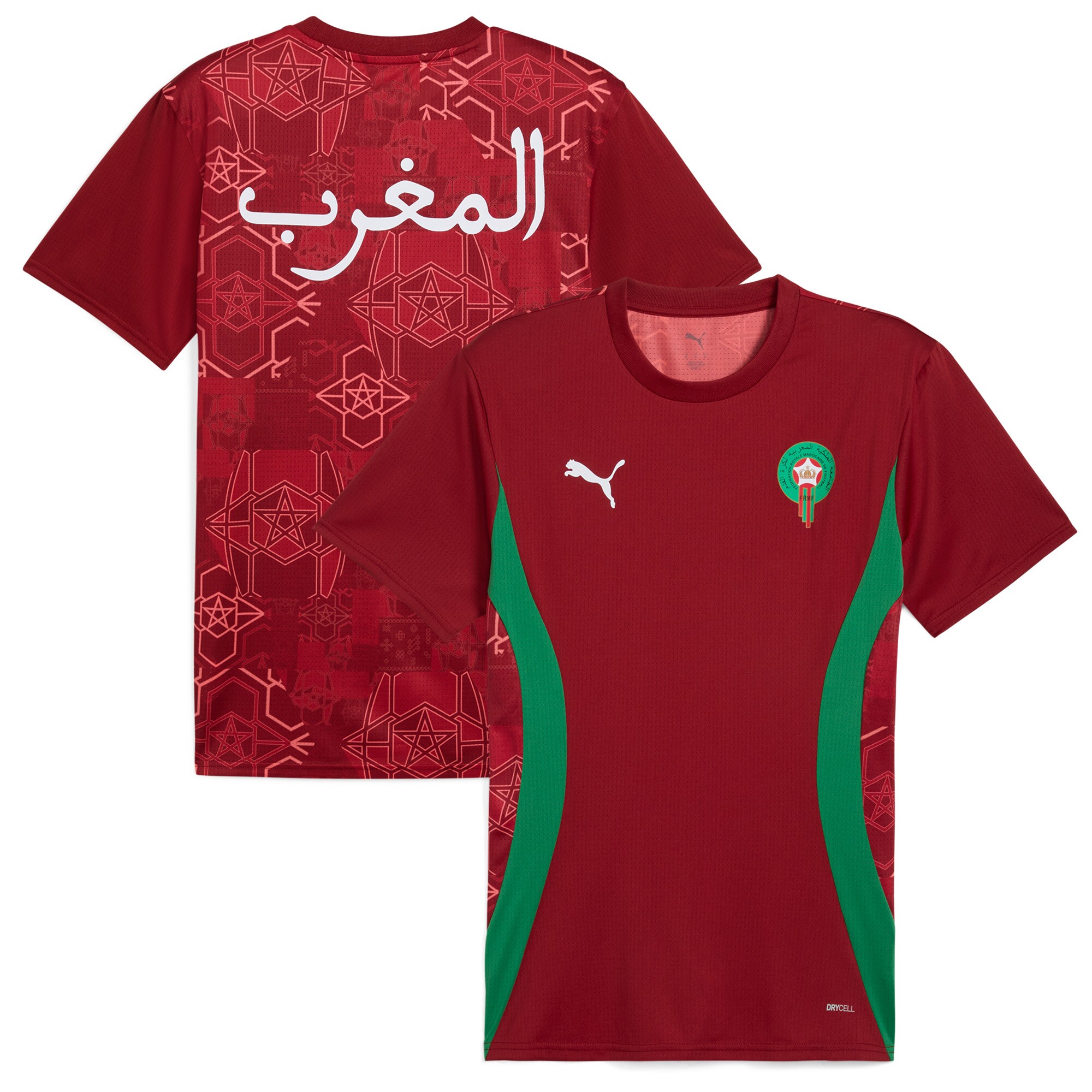 Shop morocco national team puma 2025 pre-match jersey – red – Argentina National Team Jerseys & T-Shirts for True Fans